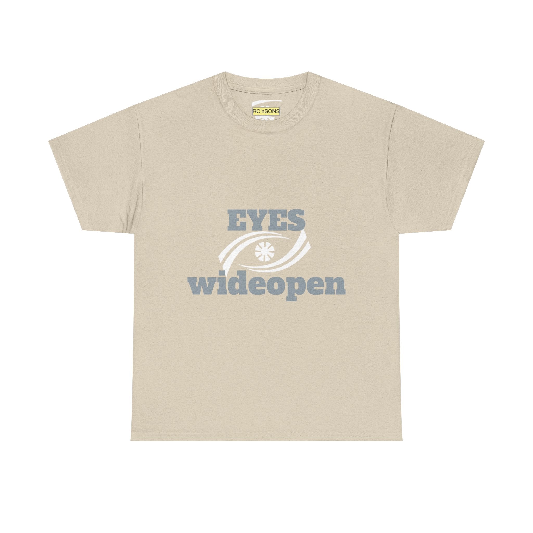 Eyes Wide Open Unisex Heavy Cotton Tee | Everyday Wear, Gift for Dreamers, Casual Shirt, Inspirational Apparel, Unisex T-Shirt Printify