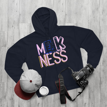 Meekness Unisex Hooded Zip Sweatshirt - Stylish Graphic Zip Hoodie for Everyday Comfort