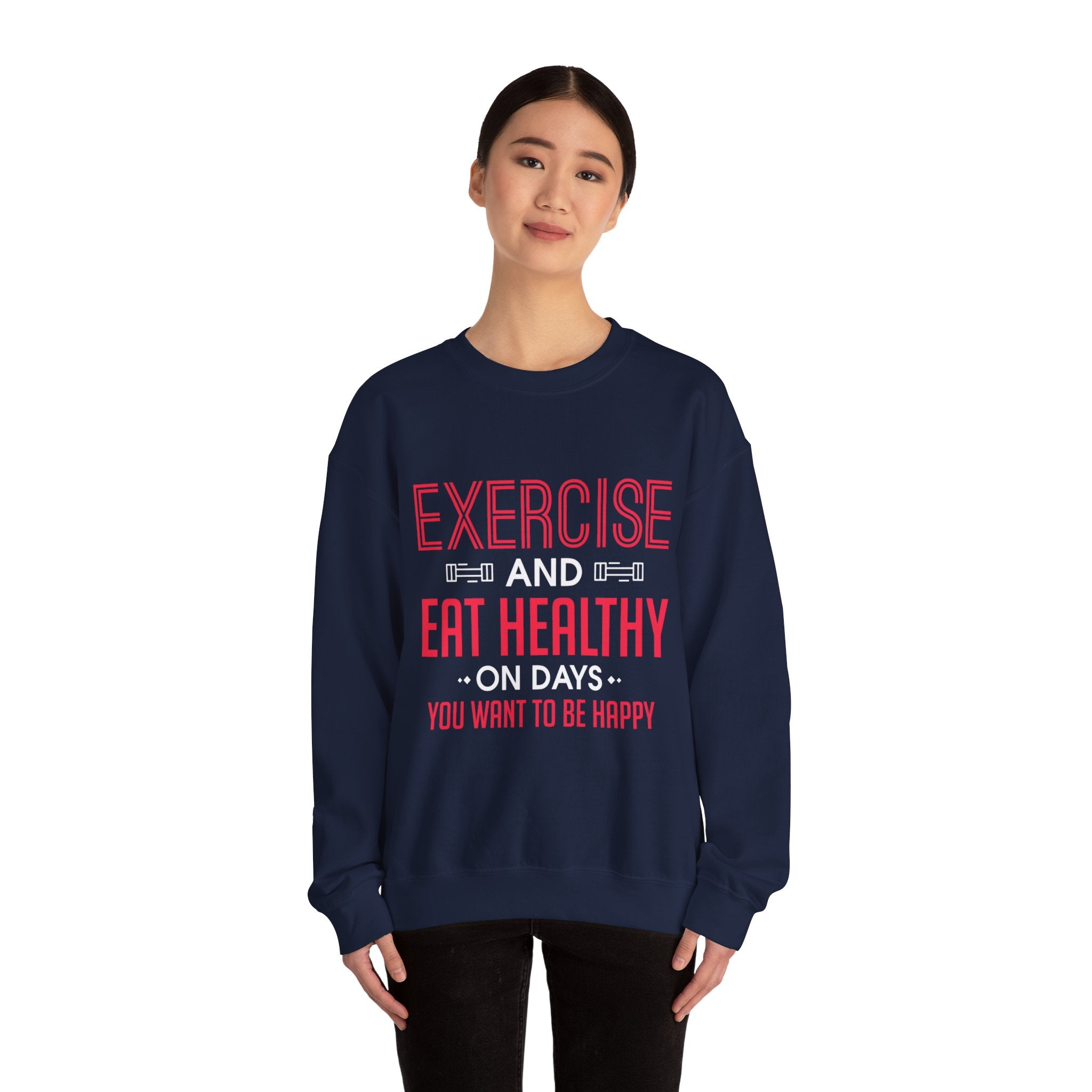 Seulement faire de l’exercice et manger sainement Sweatshirt unisexe 