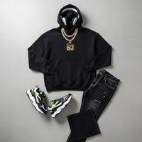 Hooded Sweatshirt DJ on Air Print Printify