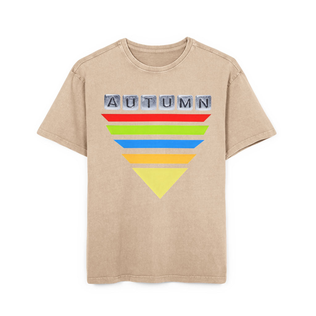 Acid Washed Heavy Oversize Tee-Autumn