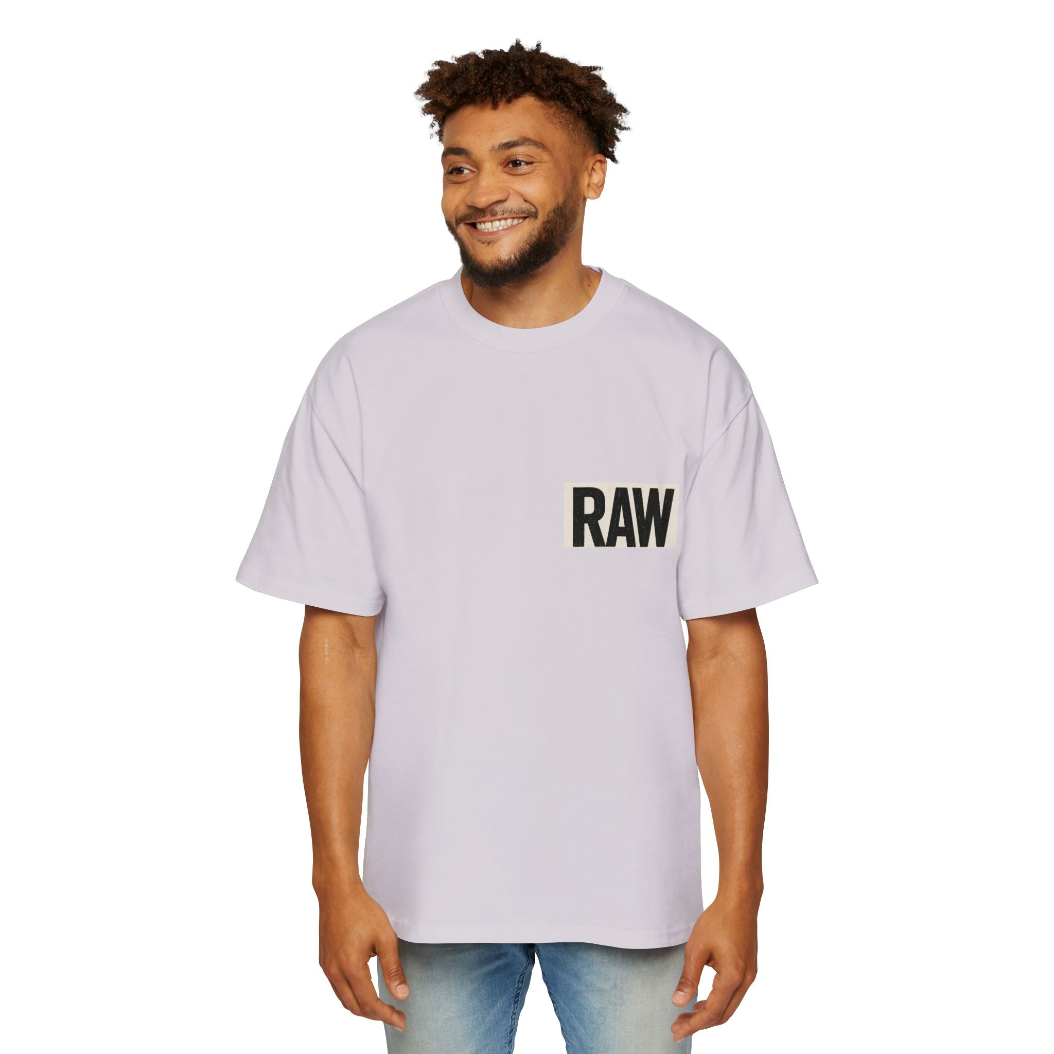 Men's Heavy Oversized Tee - Casual Streetwear, Summer Essential, Graphic T-Shirt, Gift for Him, Trending Fashion Printify