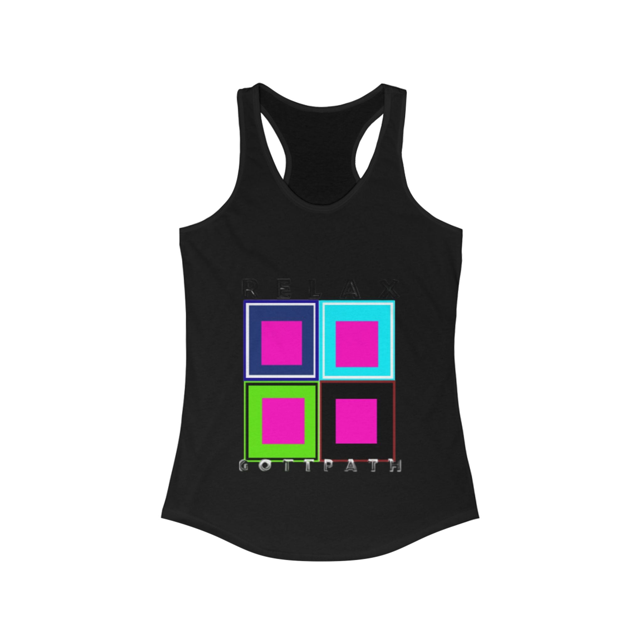 Relax Colorful Women's Racerback Tank | Summer Shirt, Gym Top, Workout Clothing