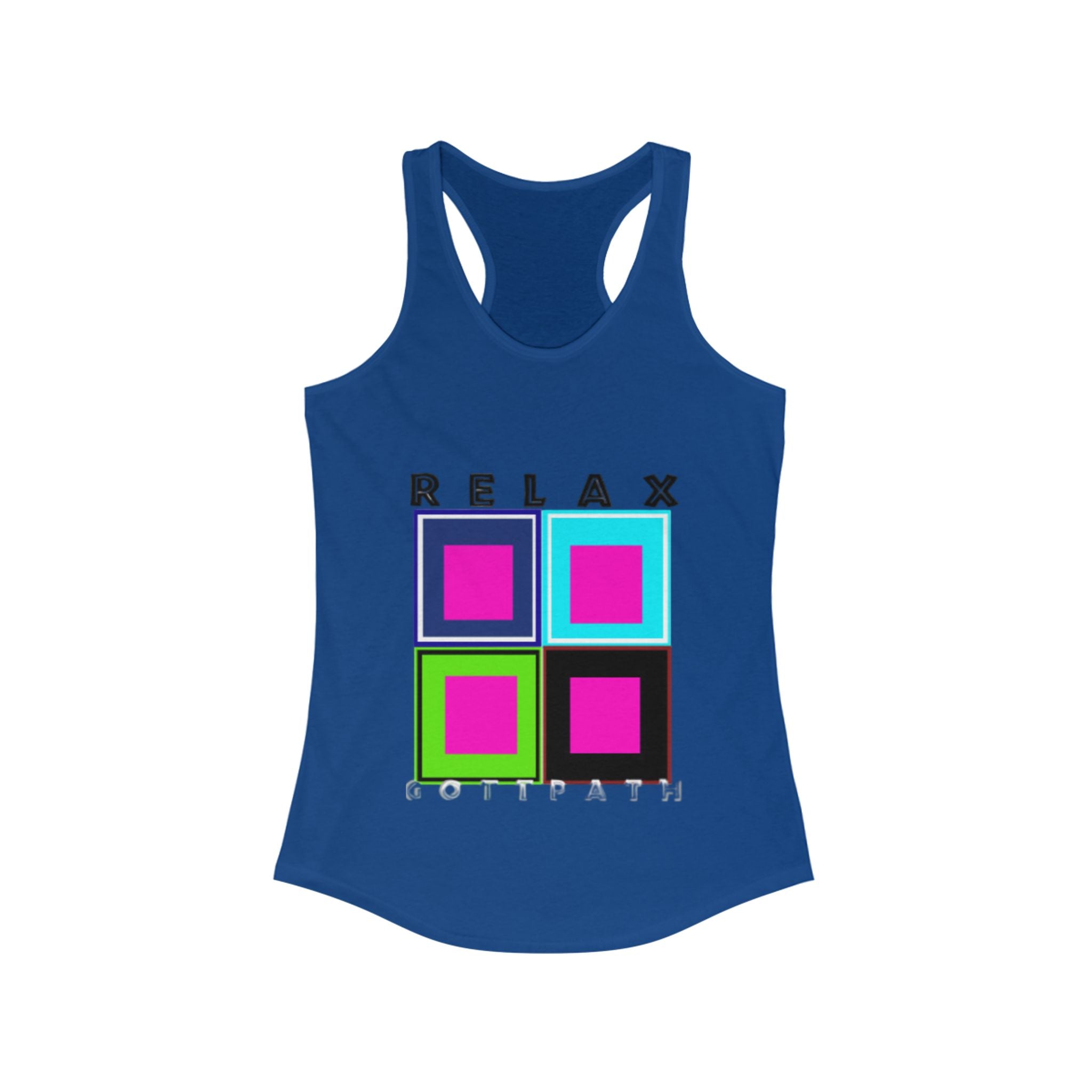 Relax Colorful Women's Racerback Tank | Summer Shirt, Gym Top, Workout Clothing