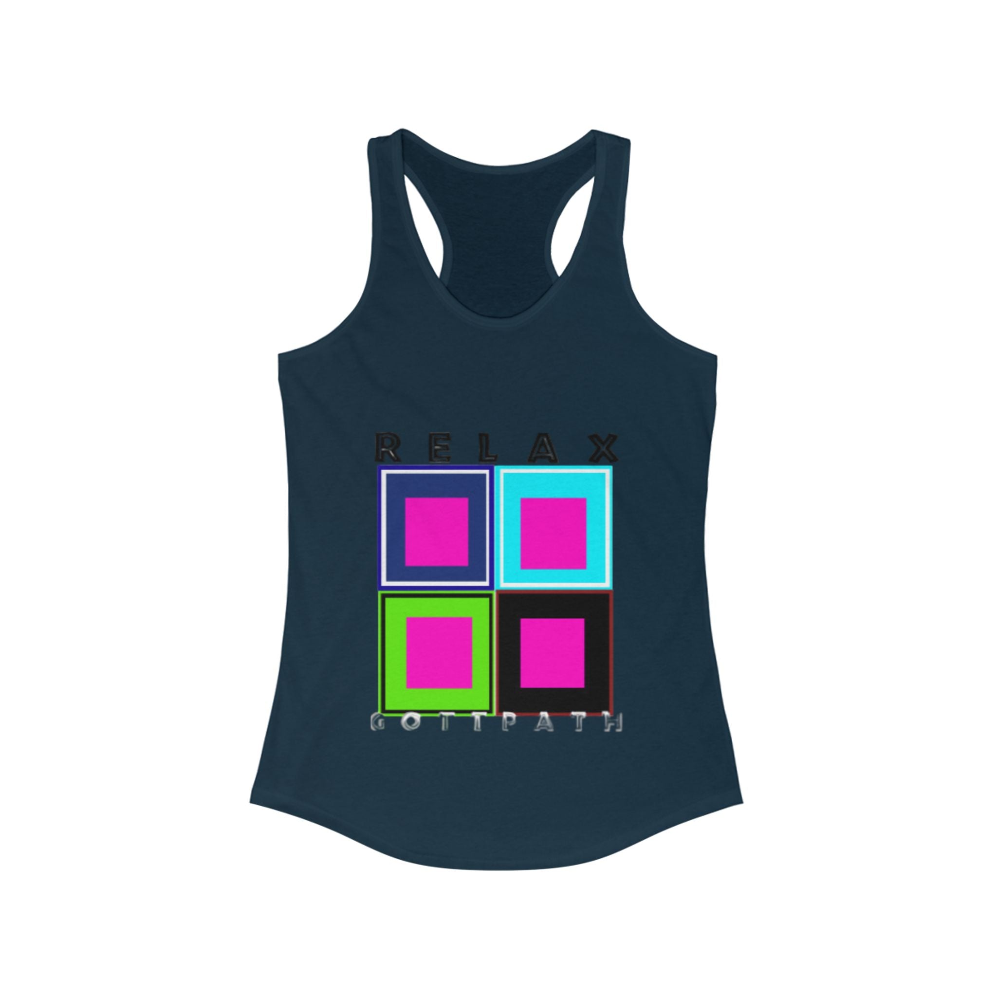 Relax Colorful Women's Racerback Tank | Summer Shirt, Gym Top, Workout Clothing