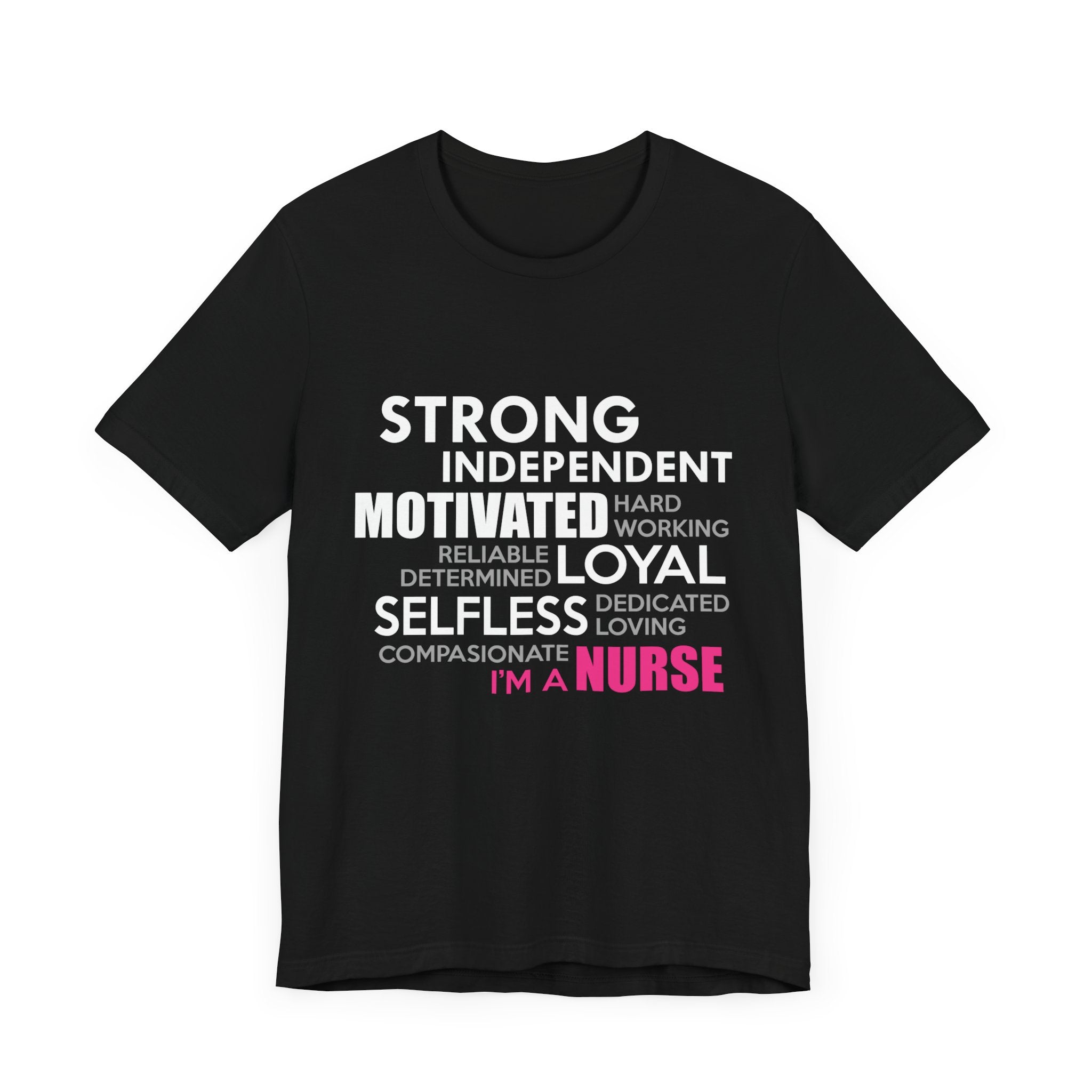 Tee-shirt unisexe fort indépendant, motivé, loyal et désintéressé 