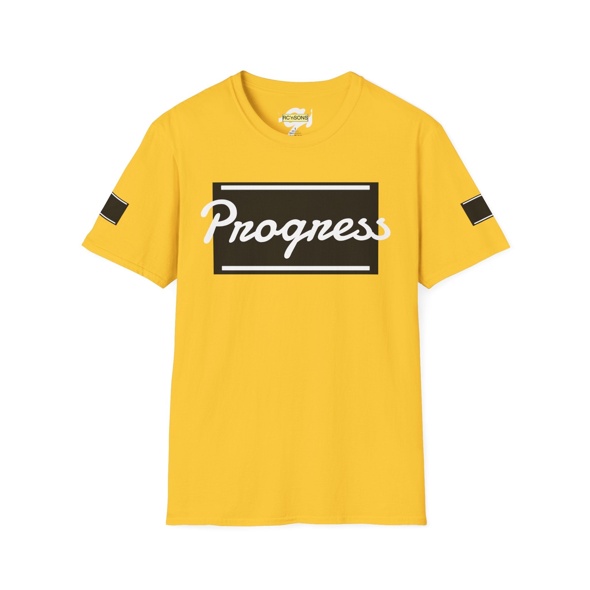 Motivational Unisex Softstyle T-Shirt | Progress Tee, Gift for Teens, Casual Wear, Workout Shirt, Inspirational Apparel Printify