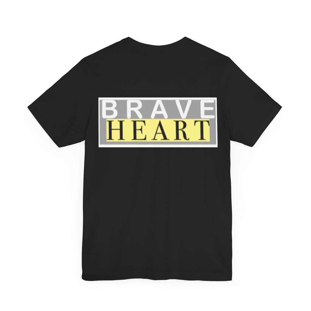 Brave Heart Unisex Tee, Inspirational T-Shirt, Gift for Champions, Casual Wear, Motivational Apparel