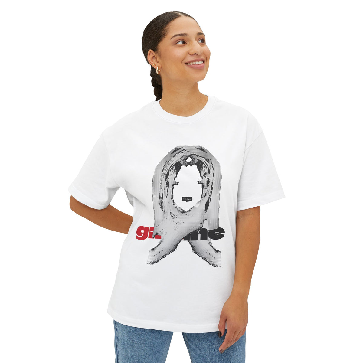 Oversized Boxy Tee - Unique Gine Design