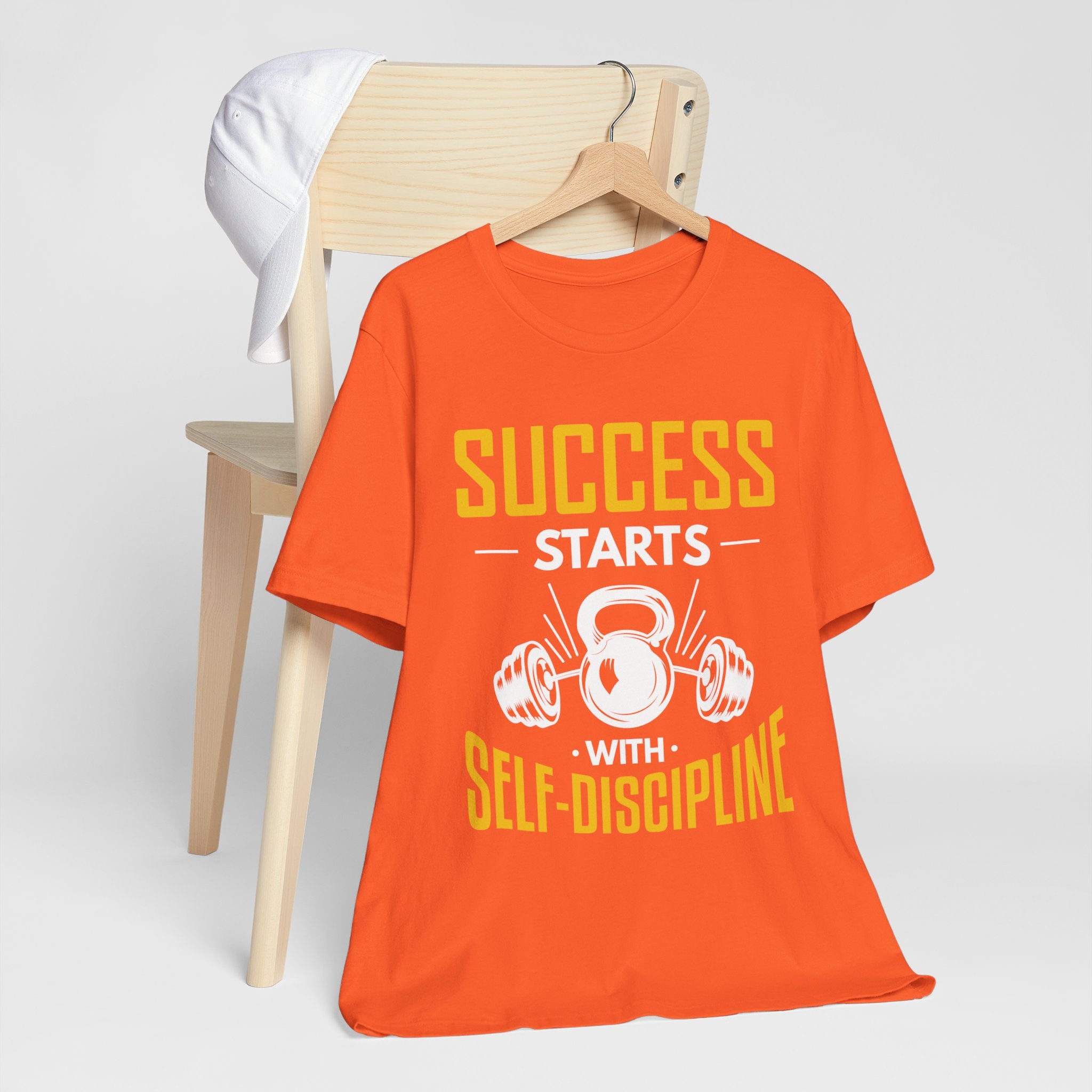 Le succès commence par le tee-shirt unisexe d’autodiscipline 