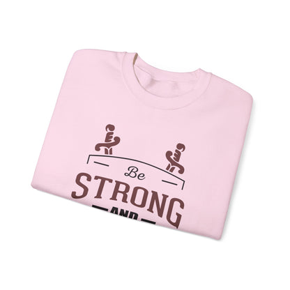 Soyez fort et courageux Sweat-shirt unisexe 