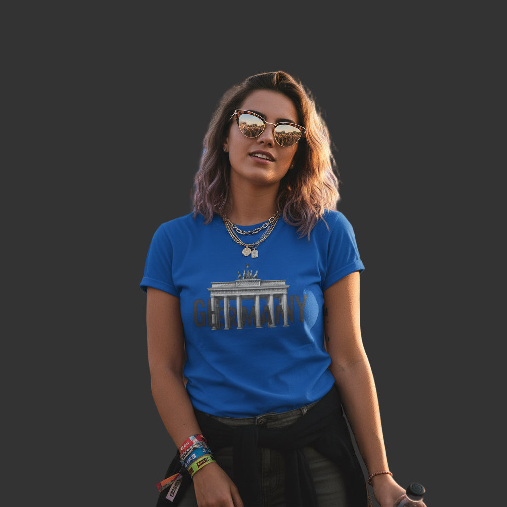 Berlin Landmark Unisex Softstyle T-Shirt - Casual Travel Tee Germany Pride Printify