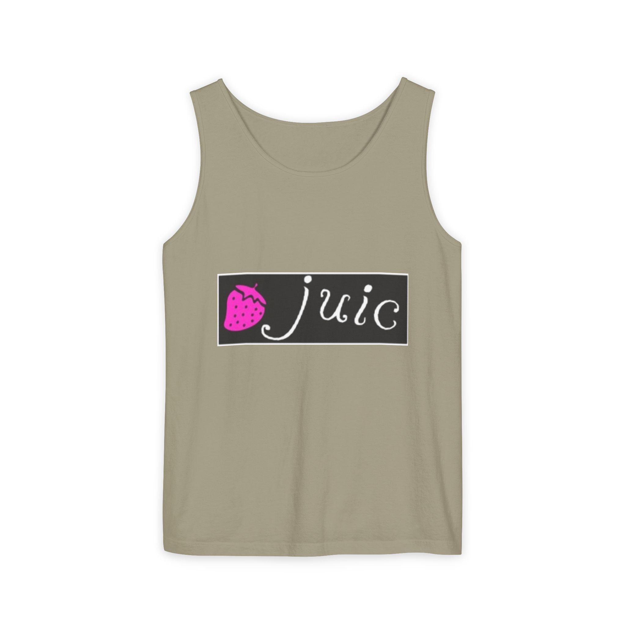 Juice-Themed Unisex Tank Top, Perfect for Summer Outings, Pool Parties, and Fruit Lovers