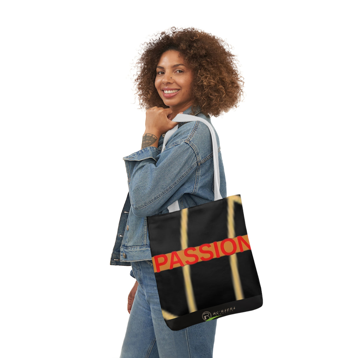 Passion Canvas Tote Bag, 5-Color Straps