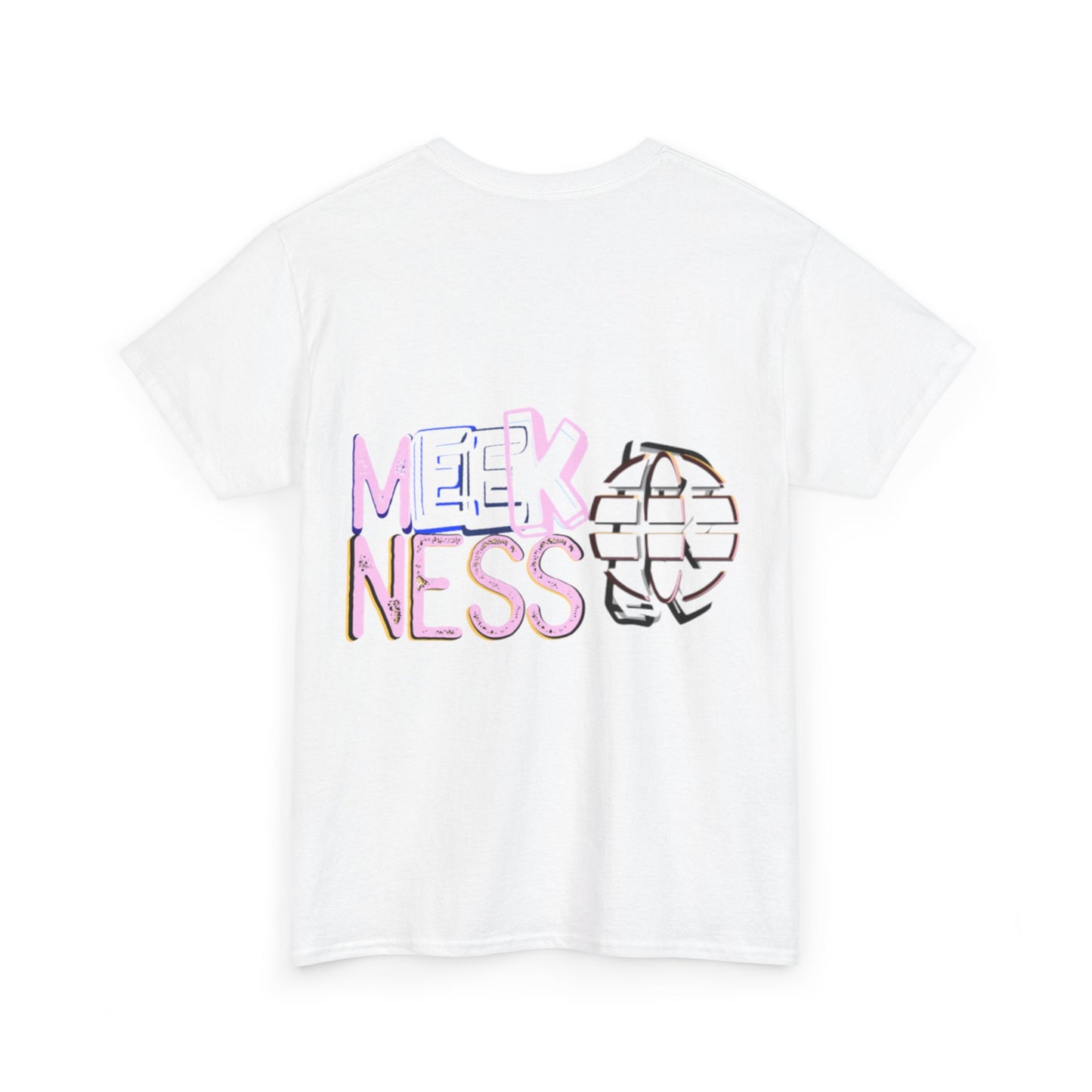 Unisex Heavy Cotton Tee - 'MEEKNESS' Graphic Shirt for Casual Wear