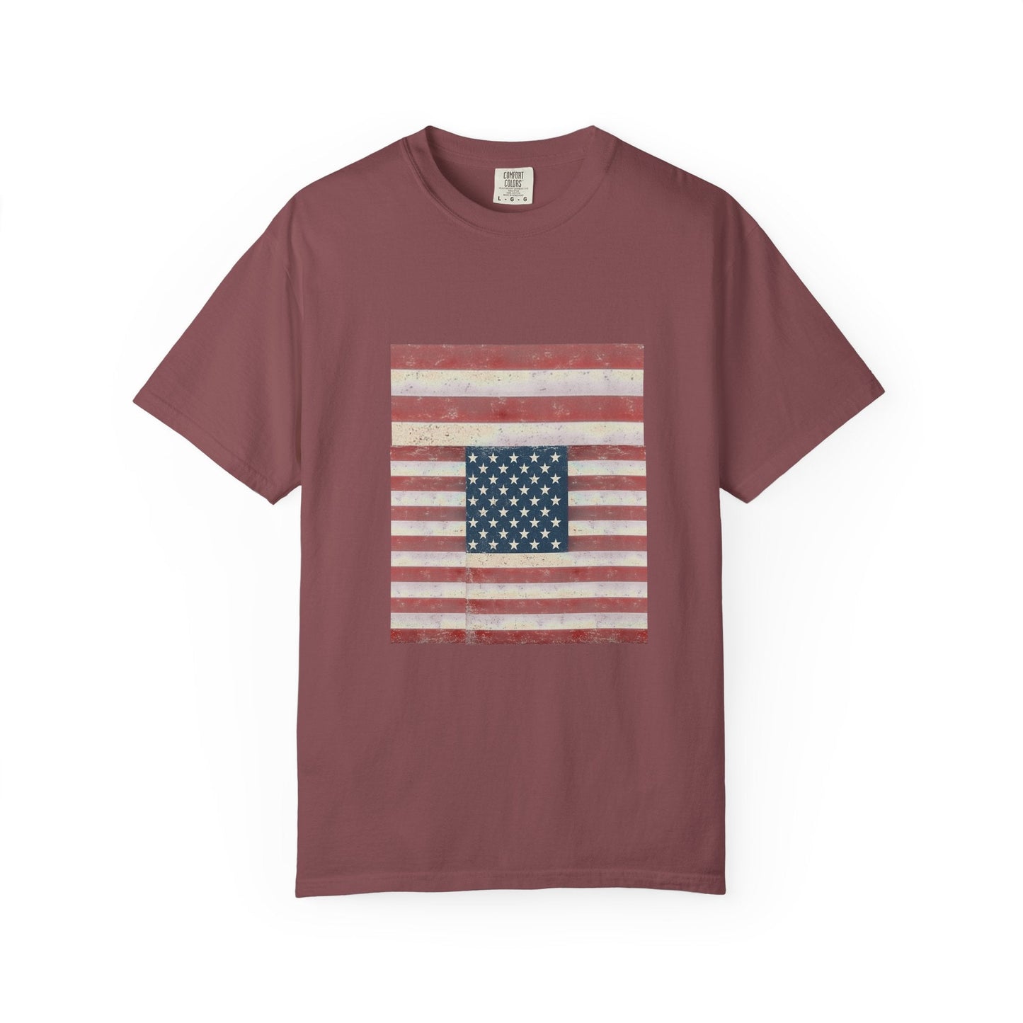 Patriotic Garment-Dyed T-Shirt | Perfect for 4th of July, Memorial Day, Casual Wear, Gifts, Americana Style Printify