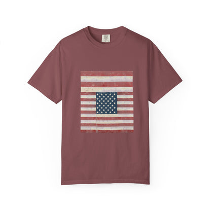 Patriotic Garment-Dyed T-Shirt | Perfect for 4th of July, Memorial Day, Casual Wear, Gifts, Americana Style Printify