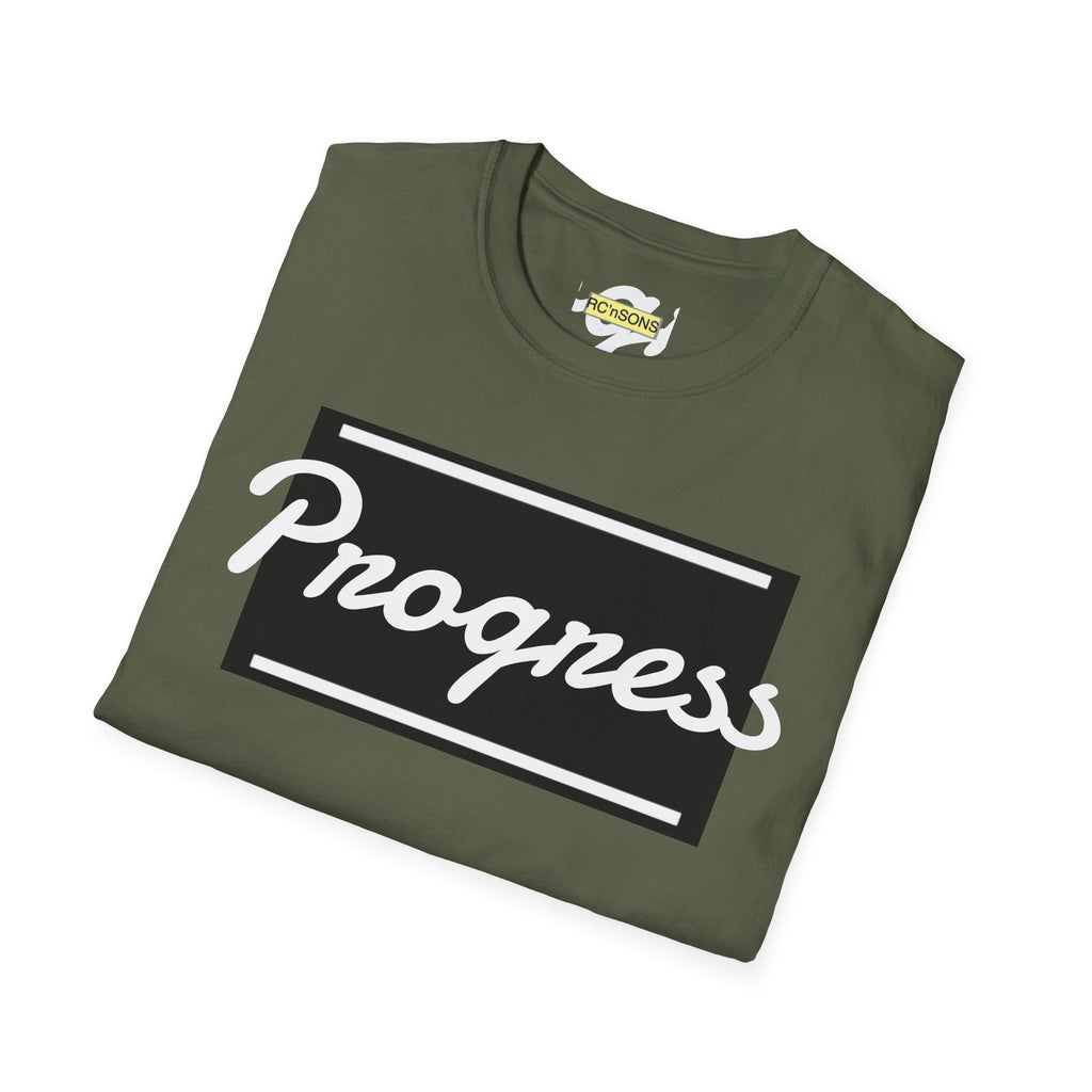 Motivational Unisex Softstyle T-Shirt | Progress Tee, Gift for Teens, Casual Wear, Workout Shirt, Inspirational Apparel Printify