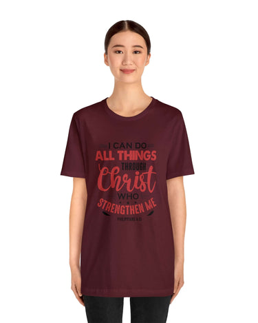 I Can Do All Things Trough Christ Unisex Tee - RC’nSONS