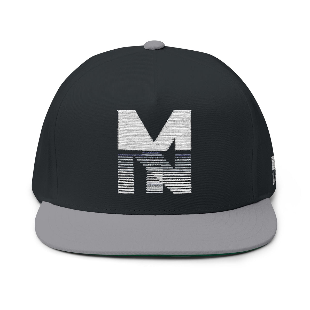 Stylish Embroidered Flat Bill Cap, Trend Snapback Printify