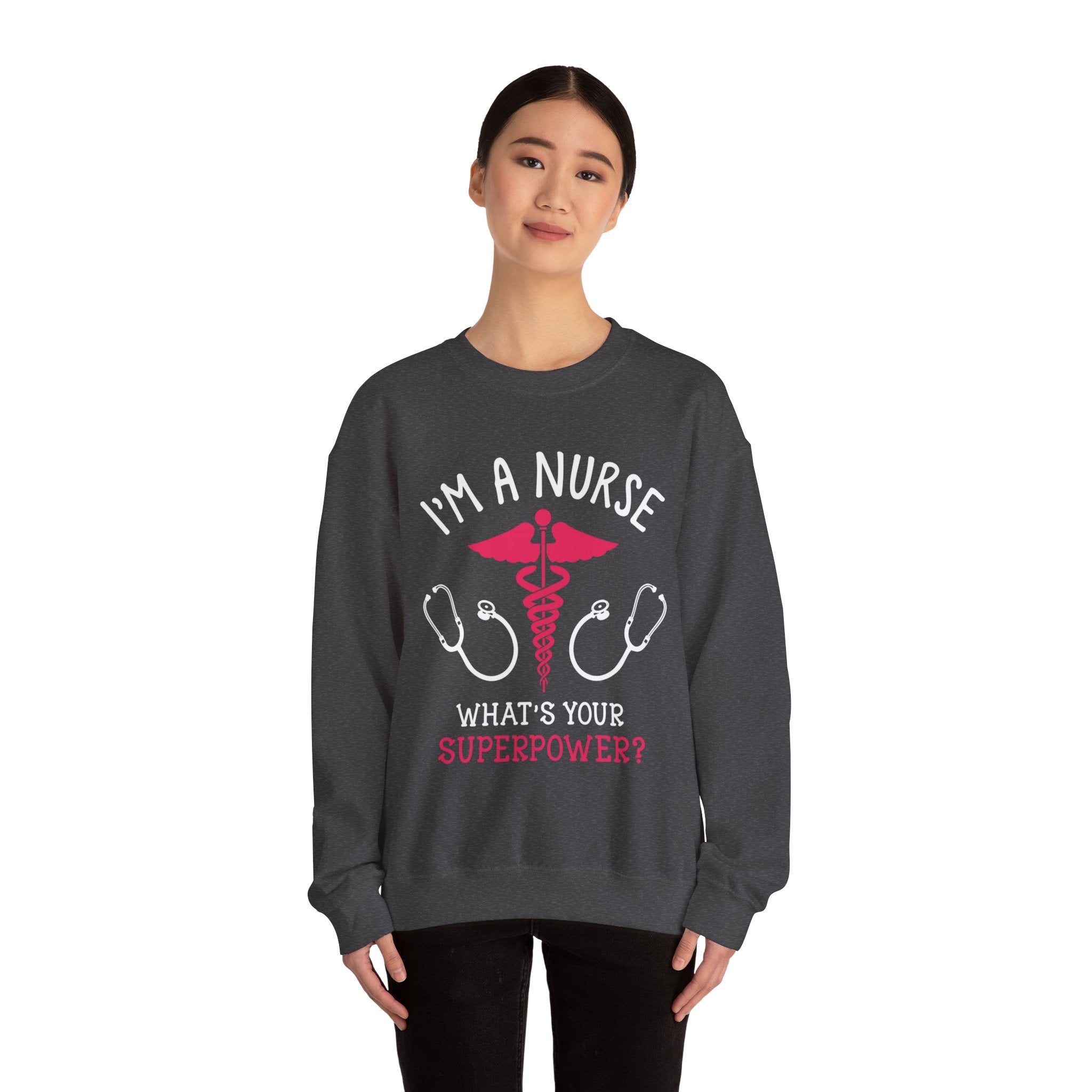 Je suis un sweat-shirt unisexe infirmière 