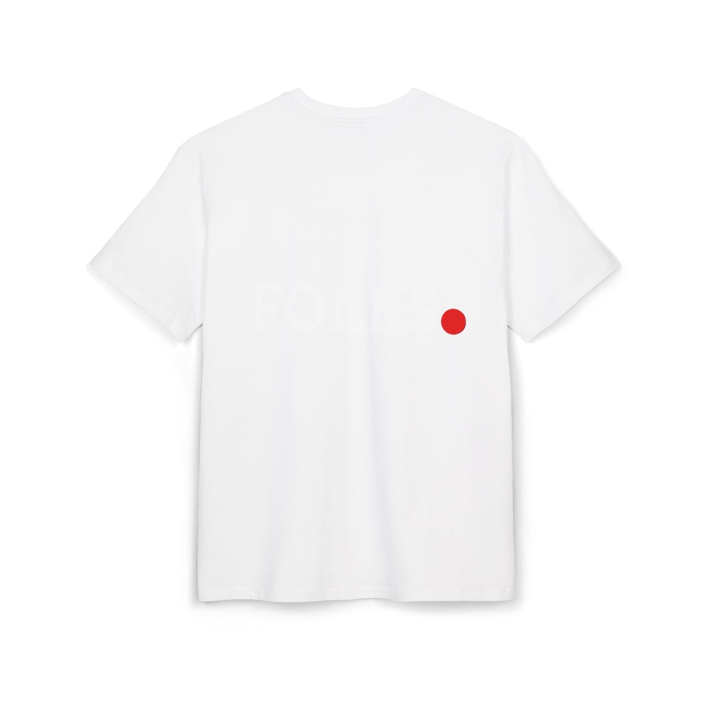 Oversized Tee with Bold Red Dot, Everyday Tee Printify