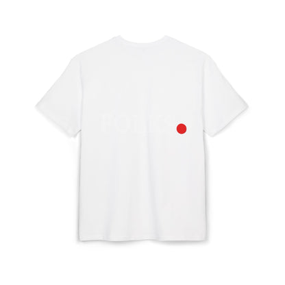 Oversized Tee with Bold Red Dot, Everyday Tee Printify