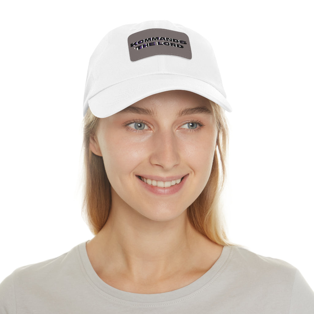 Dad Hat - Kommands The Lord Leather Patch Cap