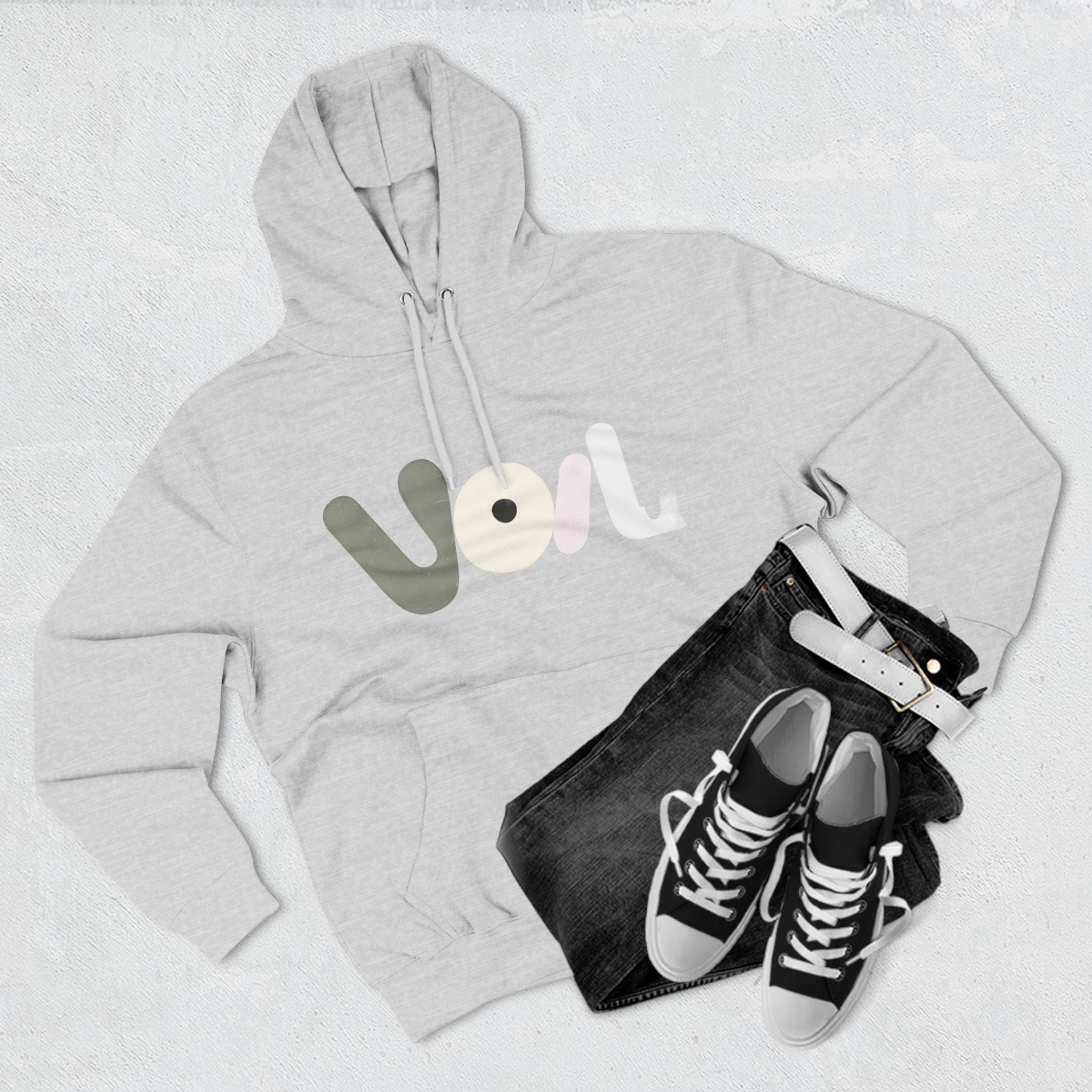 Voila Three-Panel  Hoodie