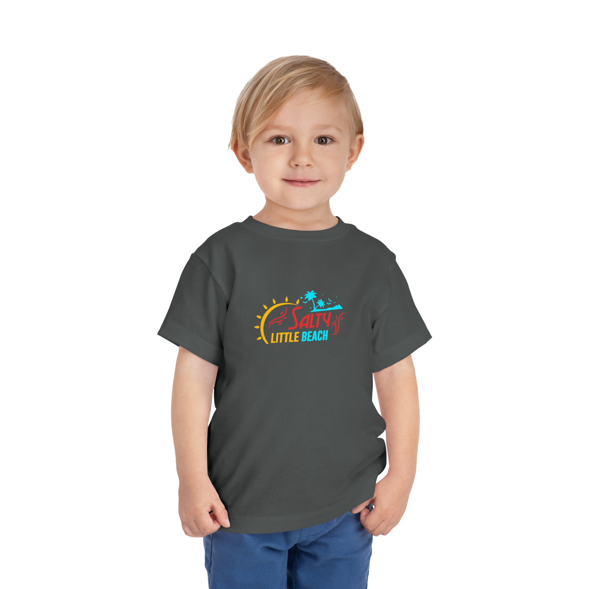 T-shirt pour tout-petits Salty Little Beach 