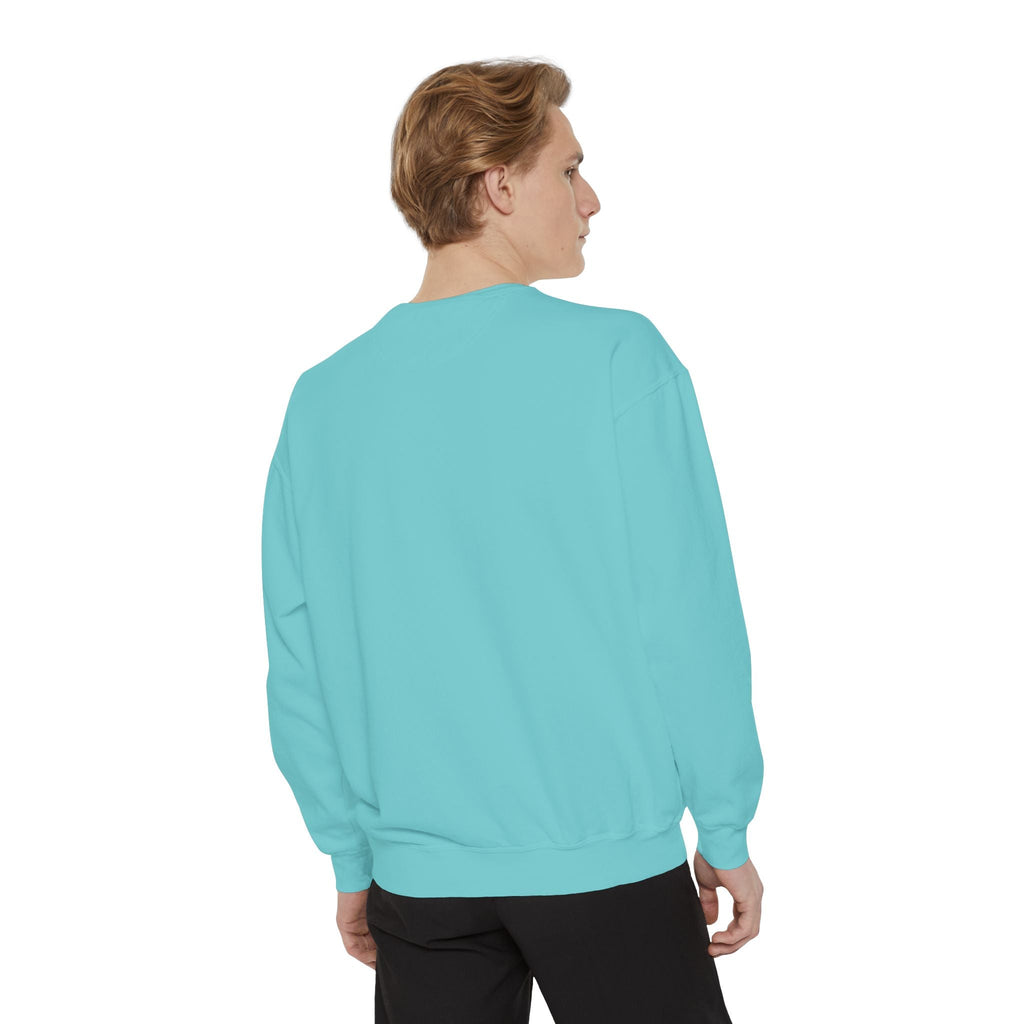 Garment-Dyed Sweatshirt, Cozy Unisex Pullover, Casual Comfortable Sweater, Perfect for Relaxing, Gift Idea for Friends and Family Printify