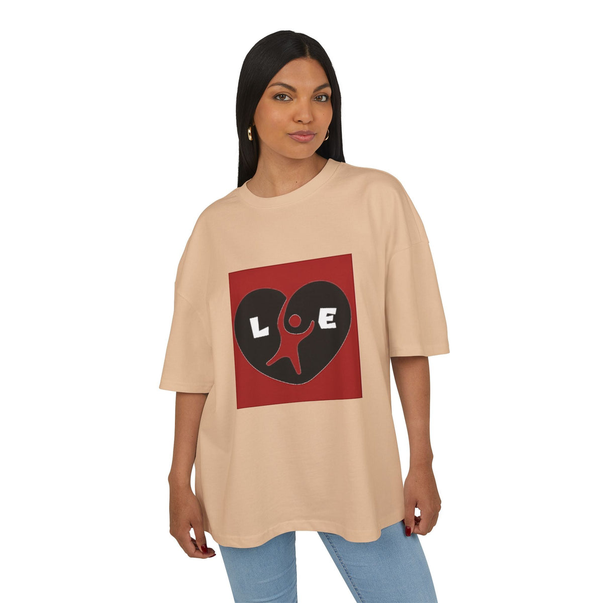 Love Heart Graphic Tee, Soft Cotton Unisex T-Shirt for Couples, Valentine's Day Gift, Casual Wear, Heart Design Tee Printify