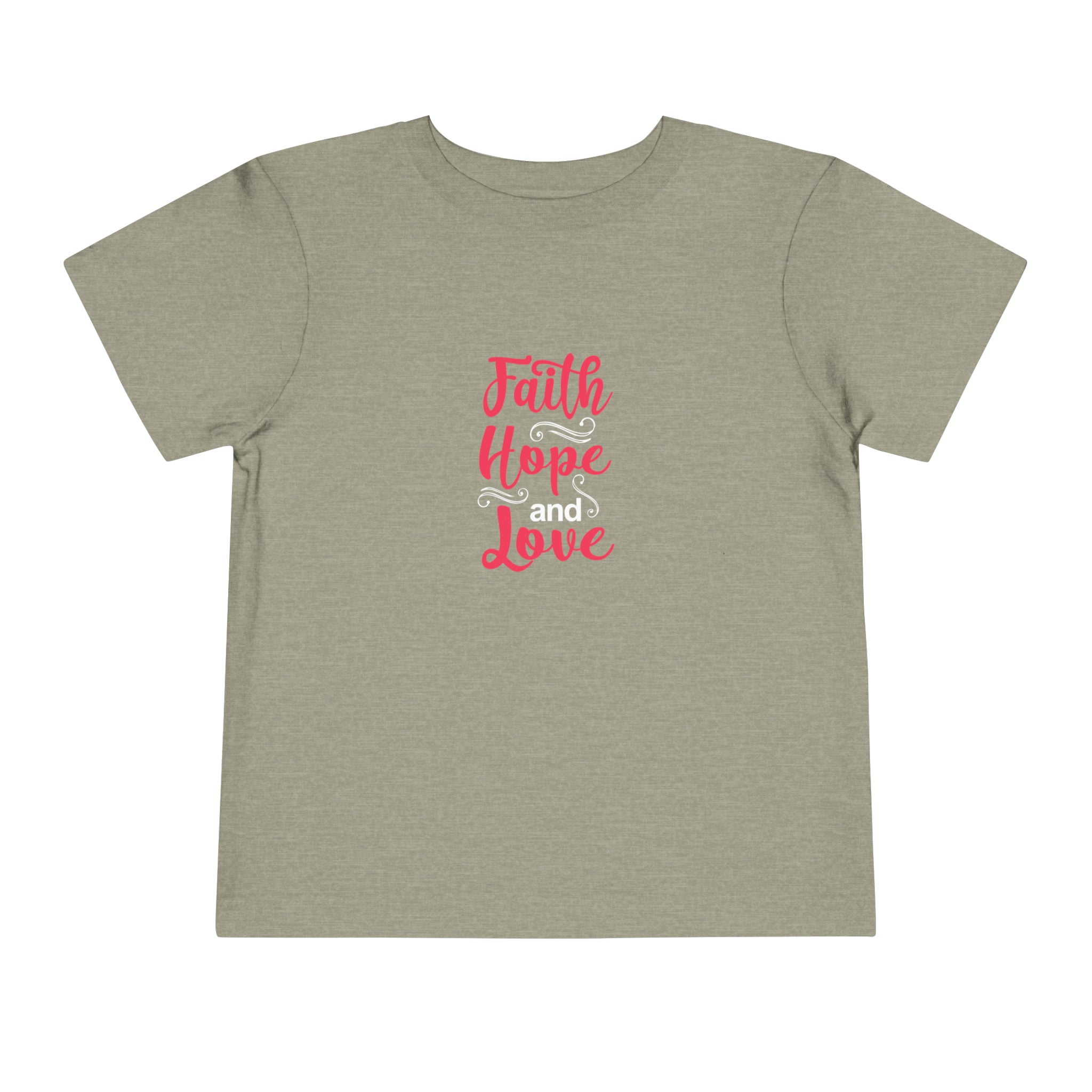 T-shirt pour tout-petits Faith Hope And Love 