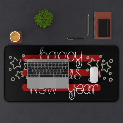 Happy Xmas & New Year Desk Mat Printify