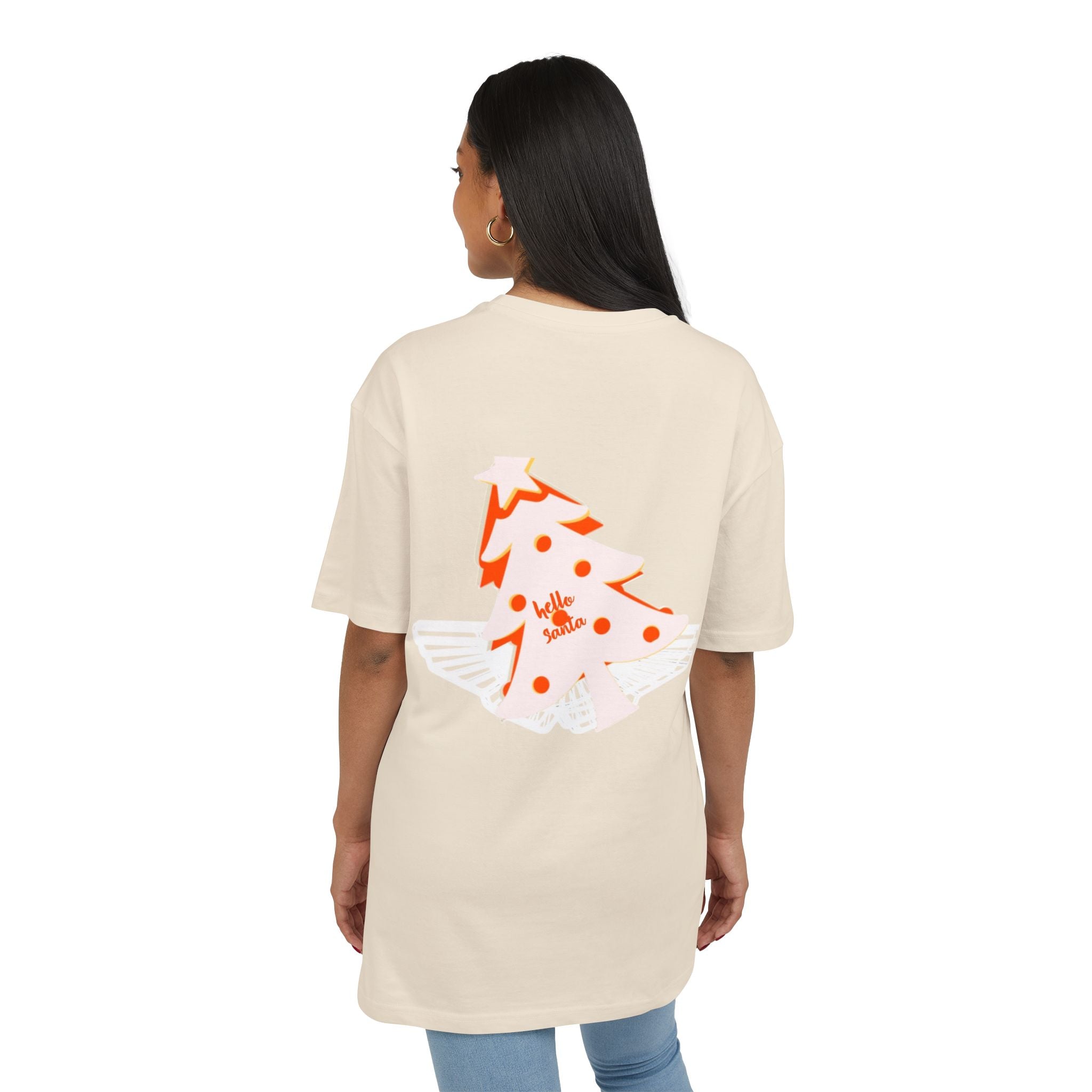 Christmas Oversize Tee - hello Santa Printify