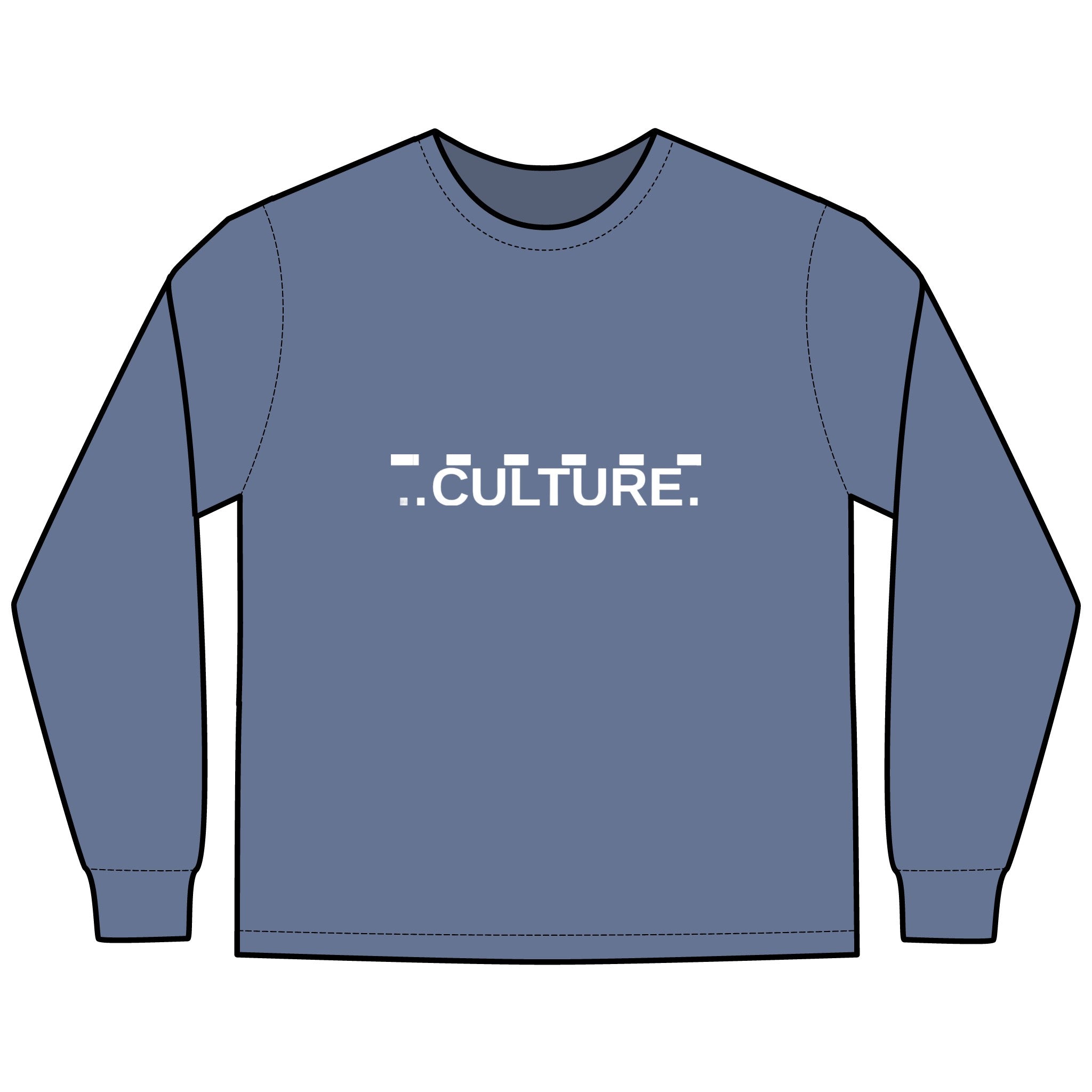 Culture  Garment-Dyed Long Sleeve T-Shirt Printify