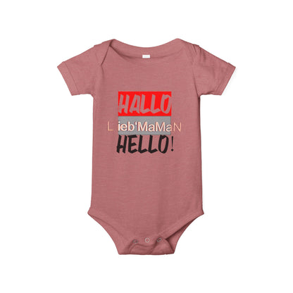 Hello Baby Bodysuit - Cute Multilingual Infant Jersey One Piece