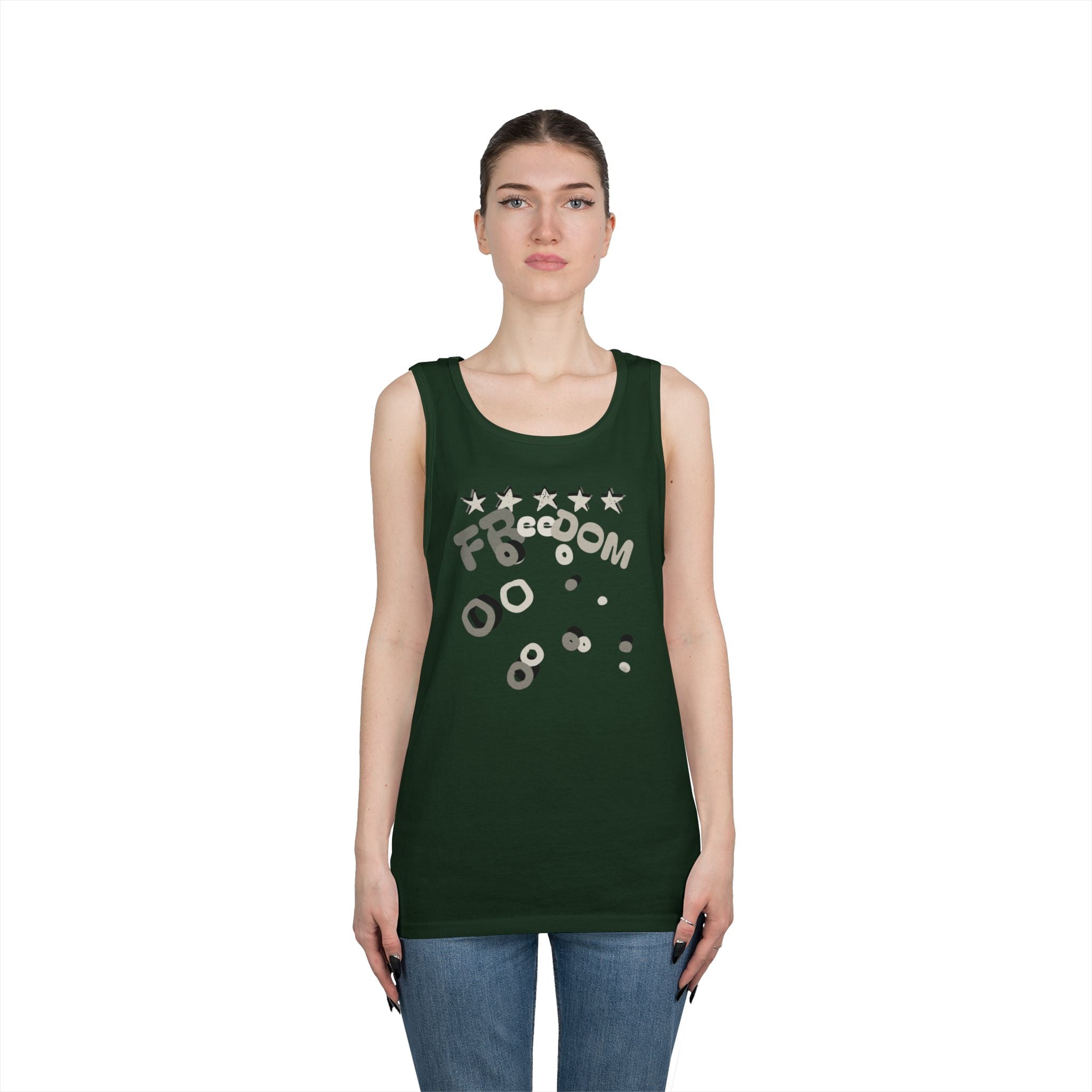 Heavy Cotton Tank Top-Freedom