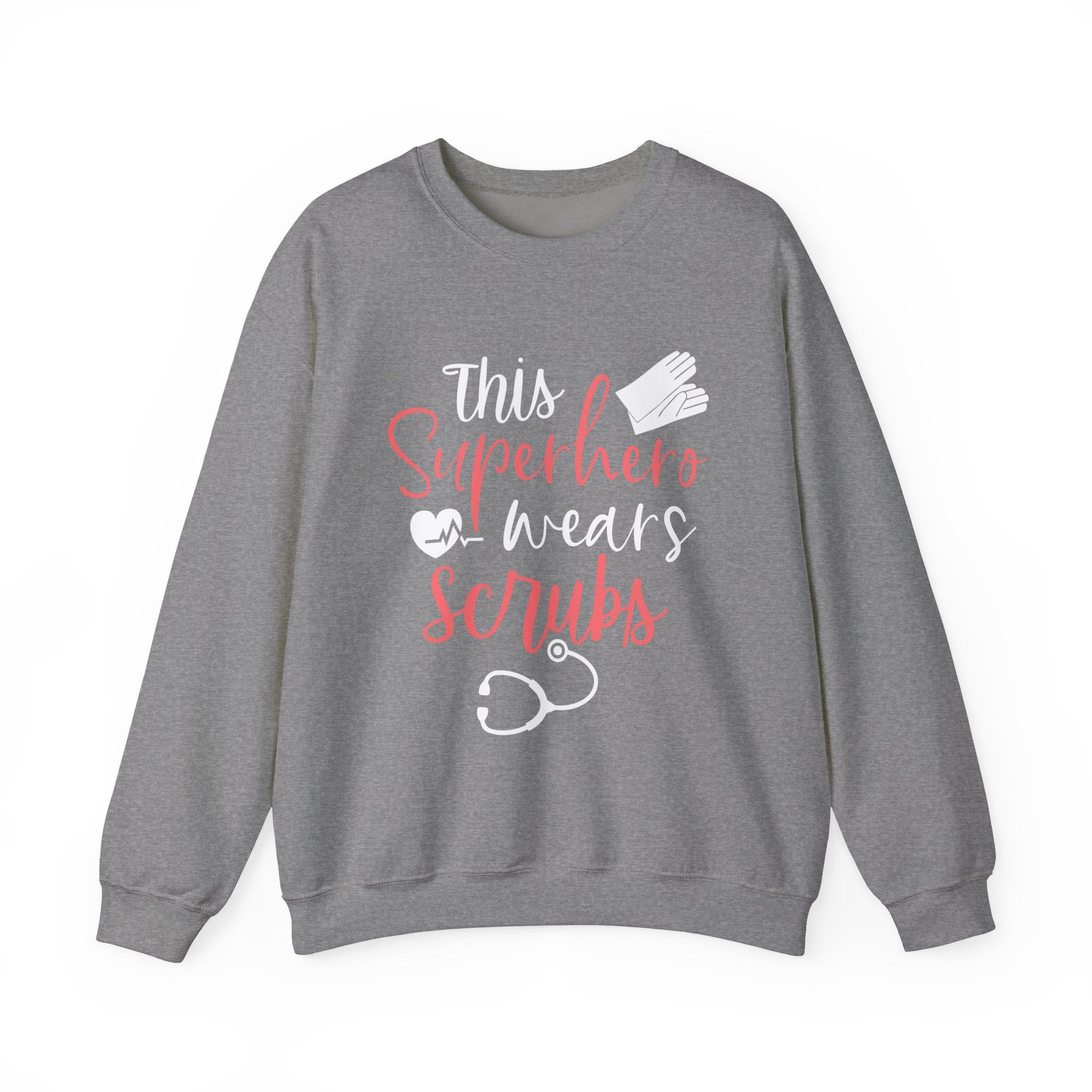 son super-héros porte des gommages Sweat-shirt unisexe 