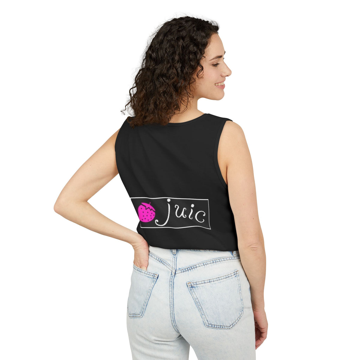 Juice-Themed Unisex Tank Top, Perfect for Summer Outings, Pool Parties, and Fruit Lovers