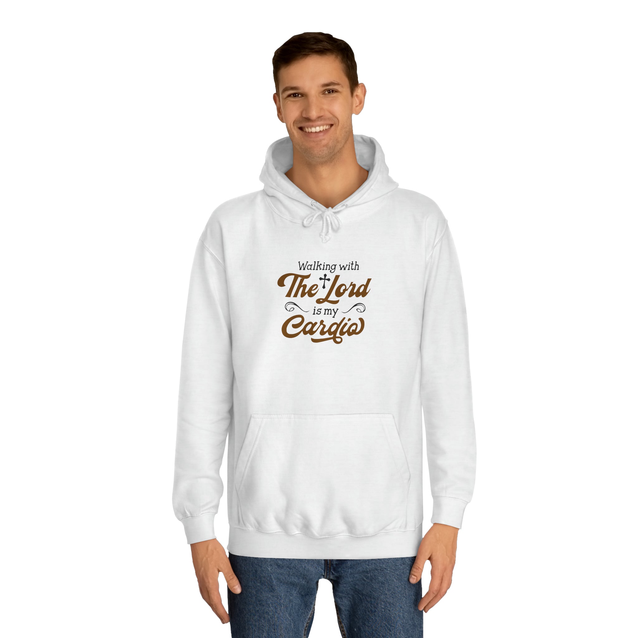 Marcher avec le sweat à capuche unisexe du Seigneur 