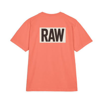 Stylish Unisex Graphic T-Shirt with 'RAW' Print, Casual Streetwear, Everyday Wear, Gift for Friends, Fashionable Basics Printify