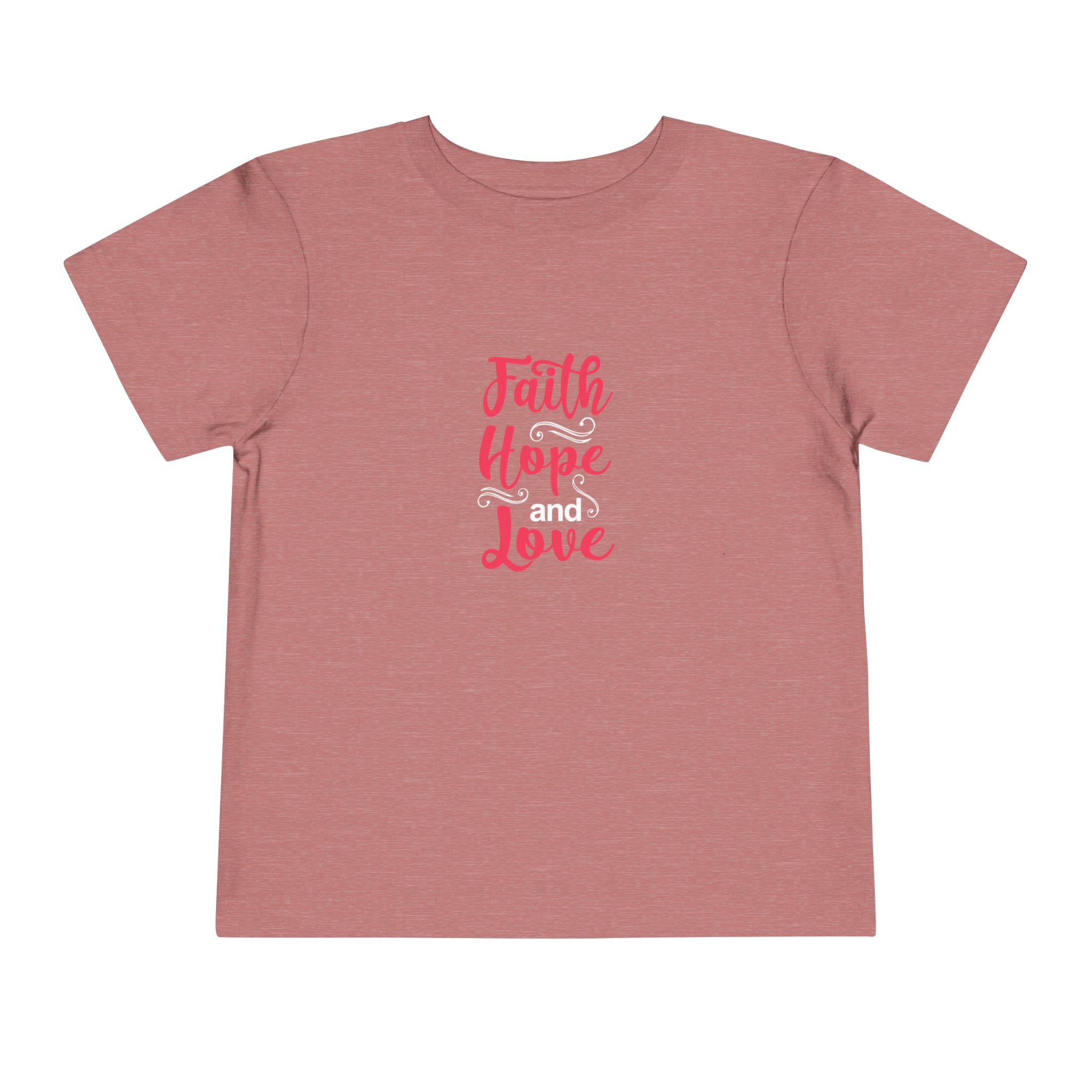T-shirt pour tout-petits Faith Hope And Love 