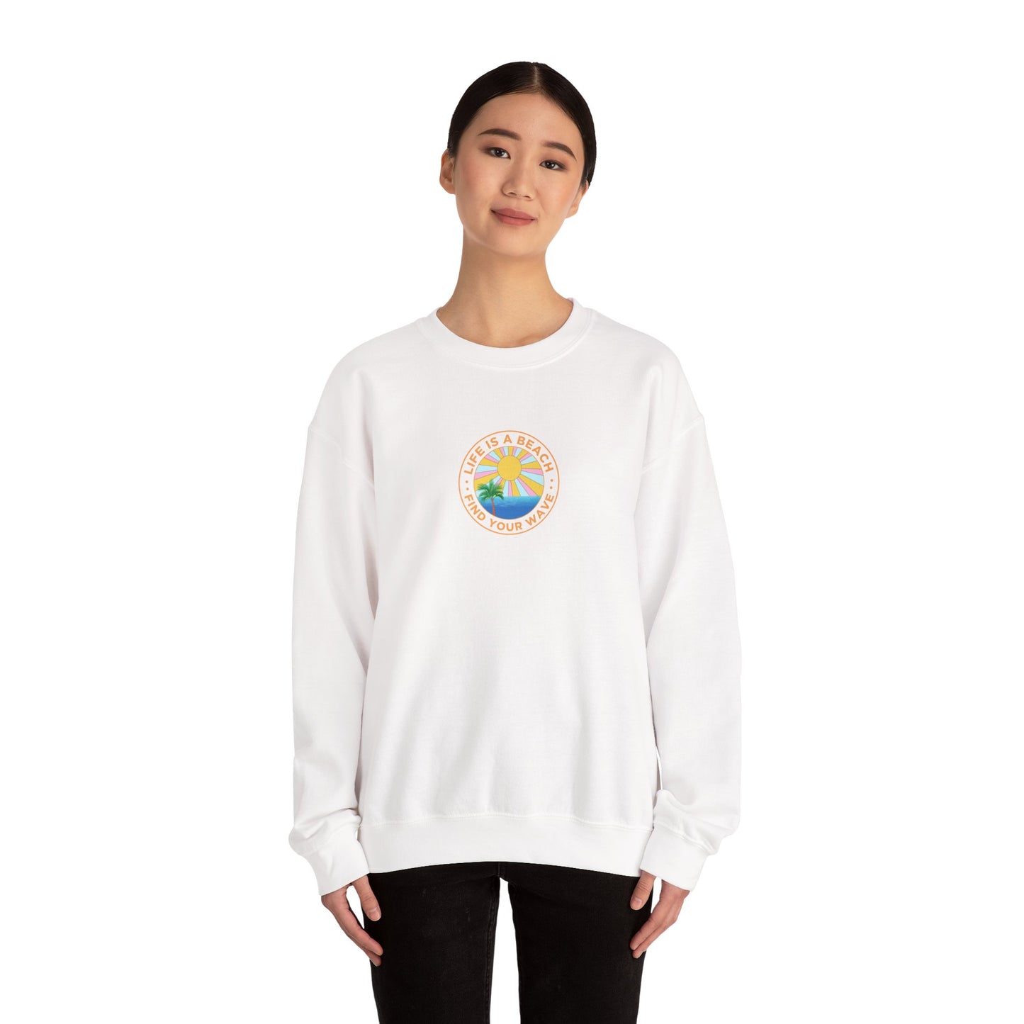 La vie est un sweat-shirt unisexe de plage 
