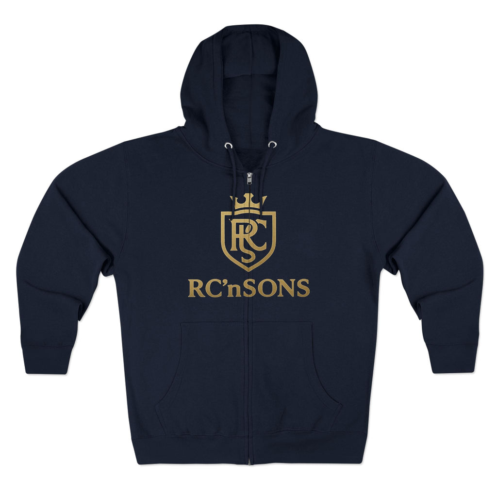 Stylish Unisex Zip Hoodie, Cozy Sweatshirt, Perfect Gift for Family, Casual Wear, Holiday Outfits, Logo Apparel Printify