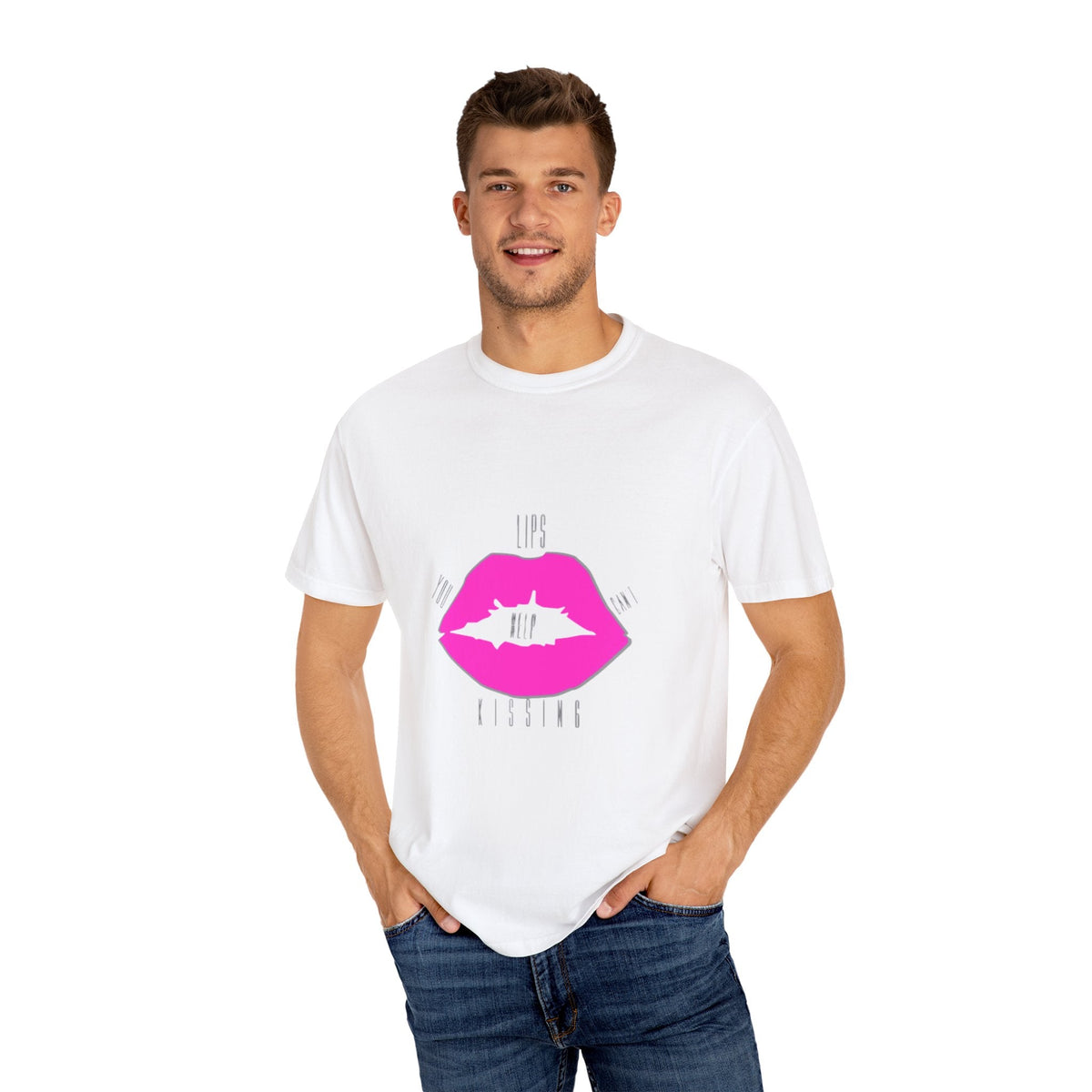 Kiss Mark Graphic Tee, Trendy Unisex T-shirt for Casual Wear, Perfect for Birthdays, Valentine’s Day, or Fun Gatherings, Statement Shirt Printify