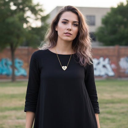 Personalized Heart Necklace, Thoughtful Gift for Love, Friendship, Anniversary, or Special Occasions Printify