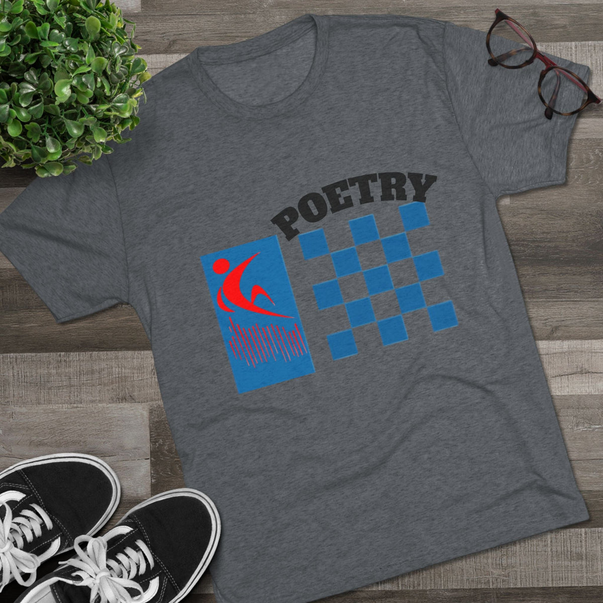Poetry Inspired Unisex Tri-Blend Crew Tee - Soft Casual Wear for Artistic Souls, Perfect for Poetry Lovers, Gift for Writers, Creative [...] Printify