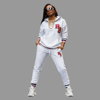 Varsity RB Hoodie – Retro Letterman Pullover Printify