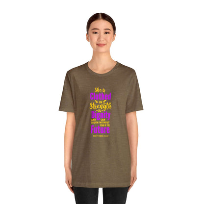 She Is Clothed In Strength Unisex Tee - RC’nSONS